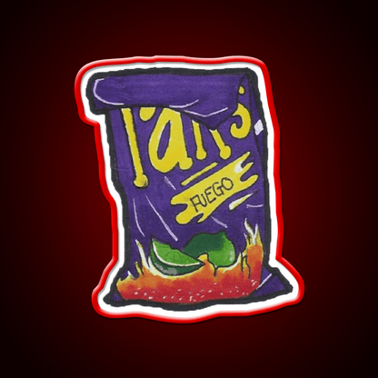 Takis Snack Food Led Neon Sign Rgb Color - Shineneon