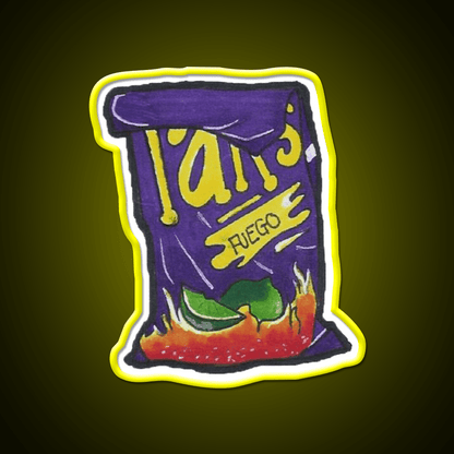 Takis Snack Food Led Neon Sign Rgb Color - Shineneon