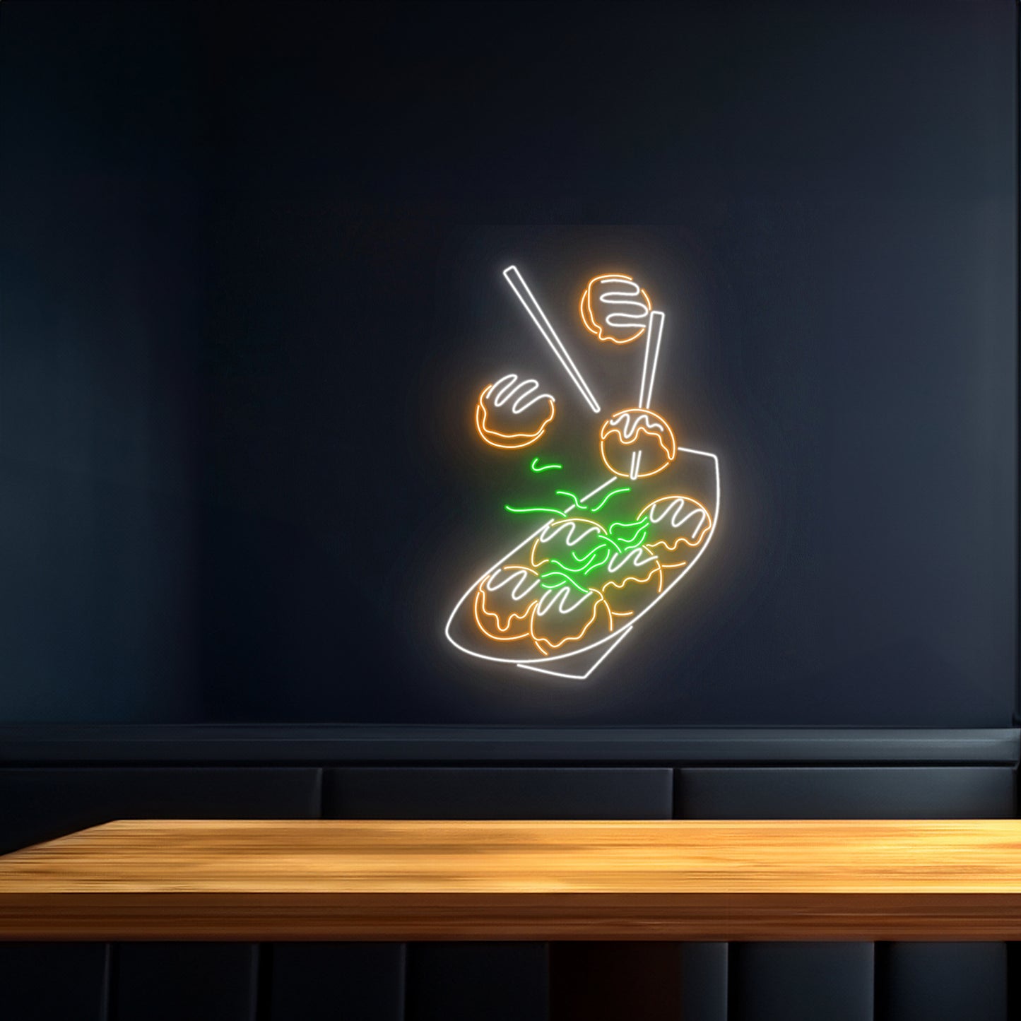 Takoyaki Octopus Dumplings Led Sign