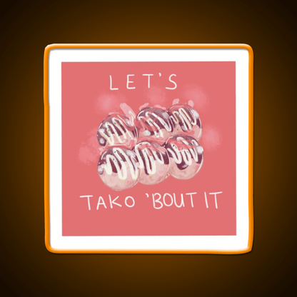 Takoyaki Snack Food Led Neon Sign For Snack Room Rgb Color - Shineneon