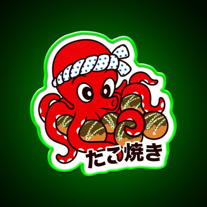 Takoyaki Snack Food Led Neon Sign Rgb Color - Shineneon
