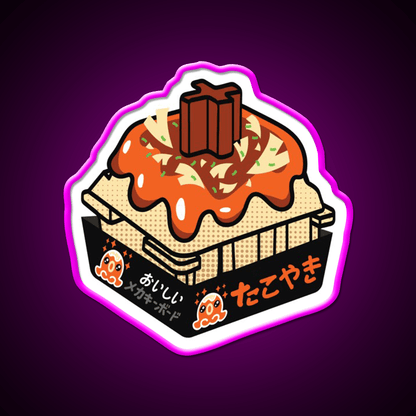 Takoyaki Switch Snack Food Led Neon Sign Rgb Color - Shineneon