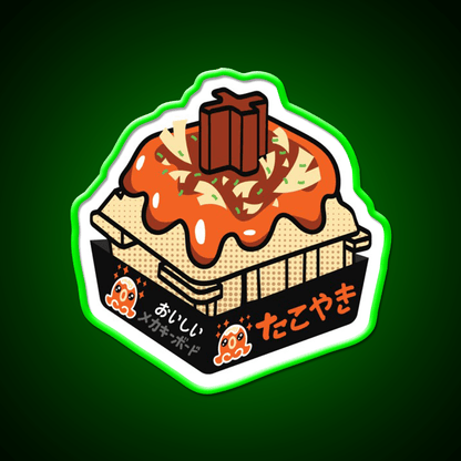 Takoyaki Switch Snack Food Led Neon Sign Rgb Color - Shineneon