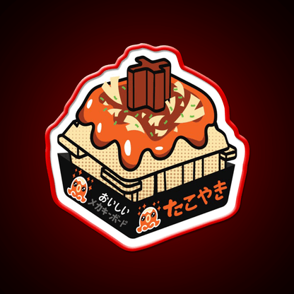 Takoyaki Switch Snack Food Led Neon Sign Rgb Color - Shineneon