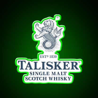 Talisker Drinks Whiskey Drink Bar Led Neon Sign Rgb Color