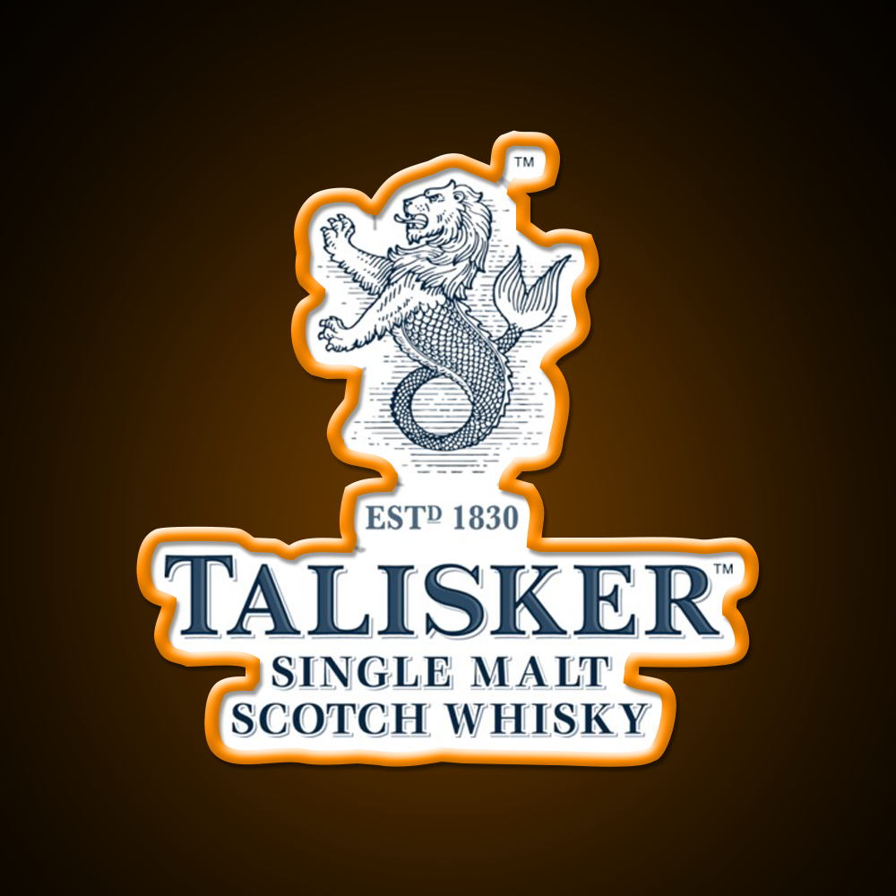 Talisker Drinks Whiskey Drink Bar Led Neon Sign Rgb Color