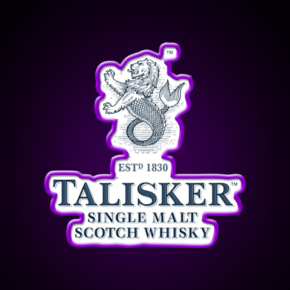 Talisker Drinks Whiskey Drink Bar Led Neon Sign Rgb Color - Shineneon
