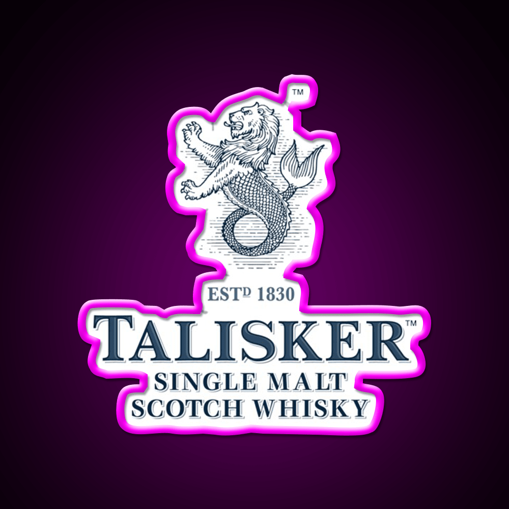 Talisker Drinks Whiskey Drink Bar Led Neon Sign Rgb Color - Shineneon