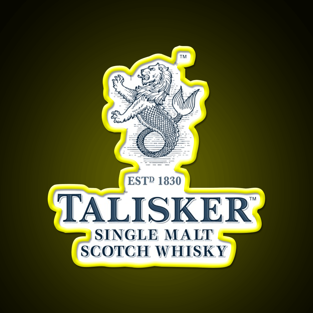 Talisker Drinks Whiskey Drink Bar Led Neon Sign Rgb Color - Shineneon