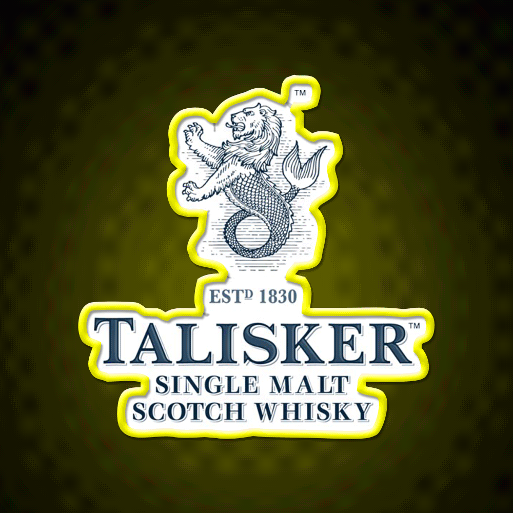 Talisker Drinks Whiskey Drink Bar Led Neon Sign Rgb Color