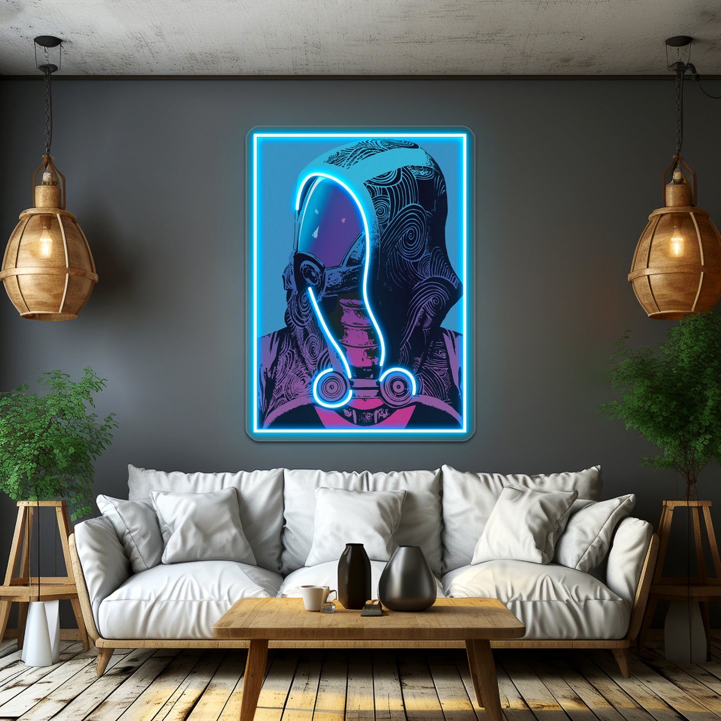 Talizorah From Mass Effect Pop Art Inspired Artwork Neon Signs For Sale