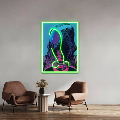 Talizorah From Mass Effect Pop Art Inspired Artwork Neon Signs For Sale