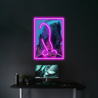 Talizorah From Mass Effect Pop Art Inspired Artwork Neon Signs For Sale