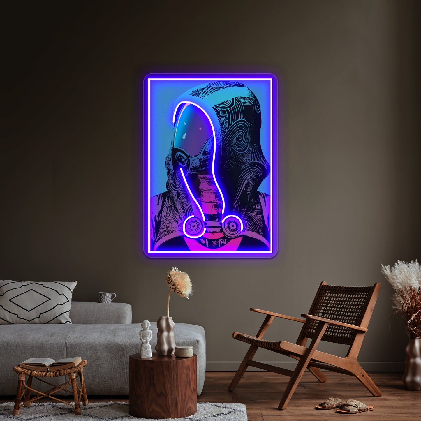 Talizorah From Mass Effect Pop Art Inspired Artwork Neon Signs For Sale