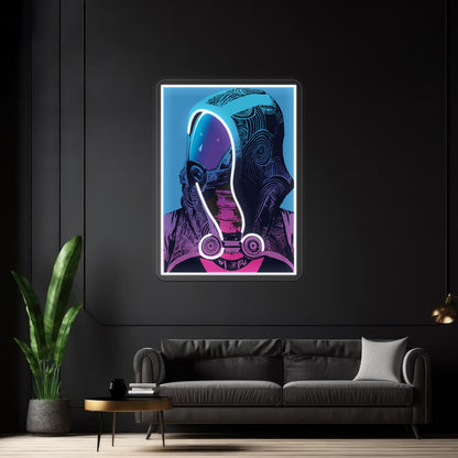 Talizorah From Mass Effect Pop Art Inspired Artwork Neon Signs For Sale