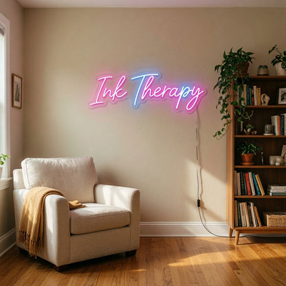 Talk Therapy LED Neon Sign - 03 Real Lifestyle Scene