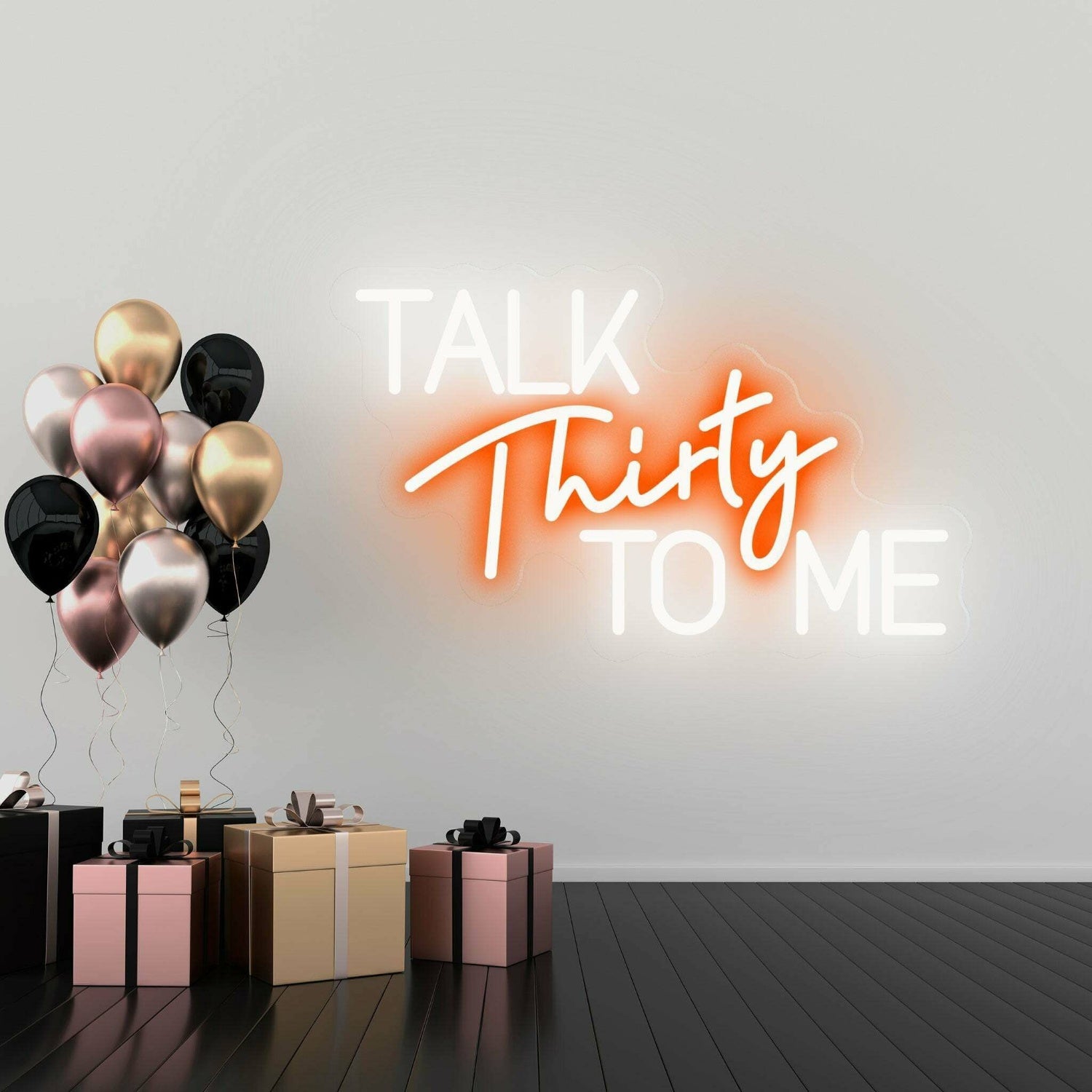 Talk Thirty To Me Flirty Thirty Neon Celebration | Shineneon