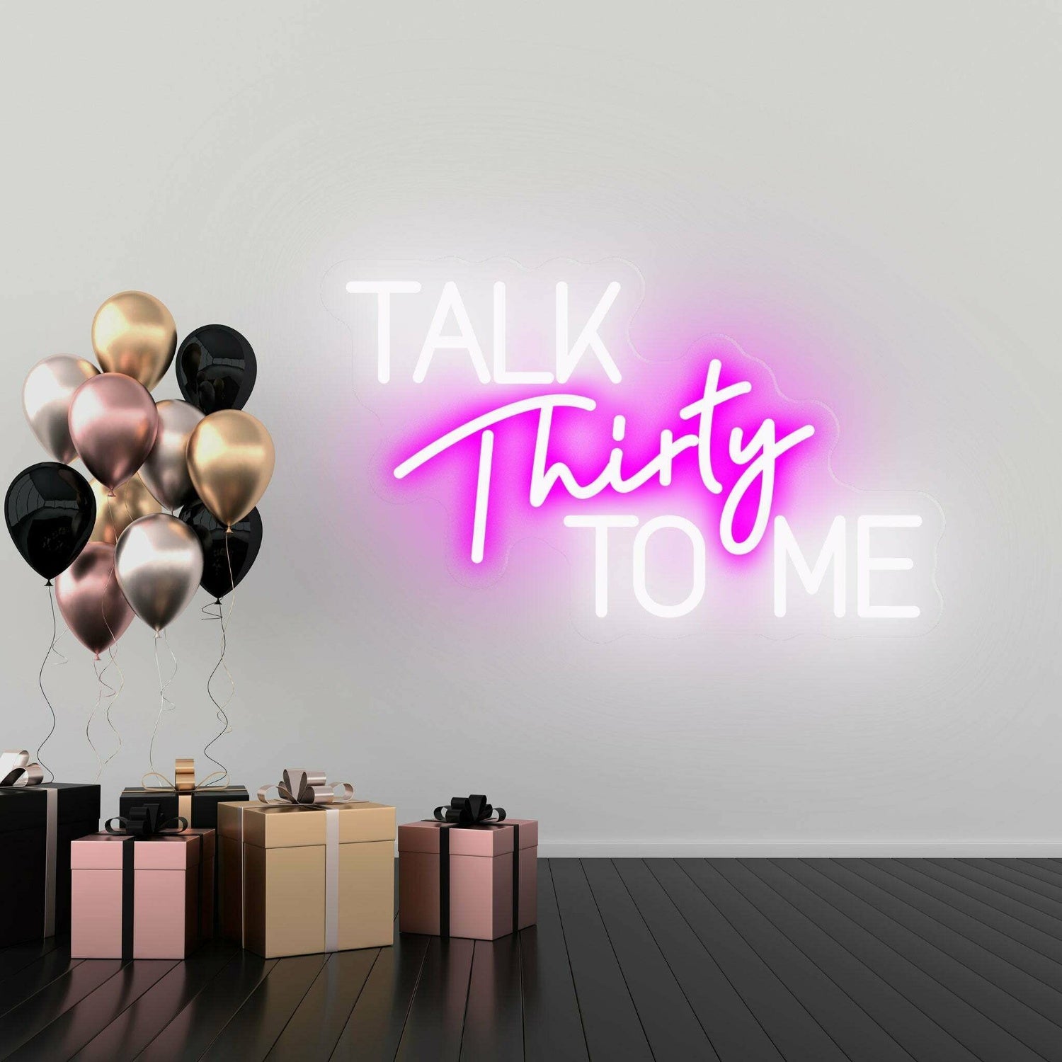 Talk Thirty To Me Flirty Thirty Neon Celebration | Shineneon