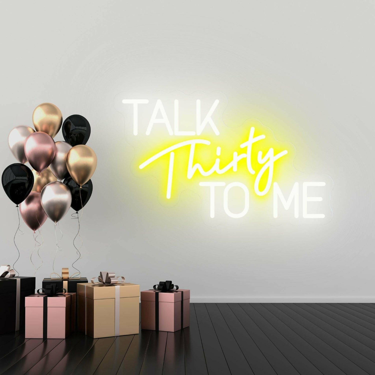 Talk Thirty To Me Flirty Thirty Neon Celebration | Shineneon