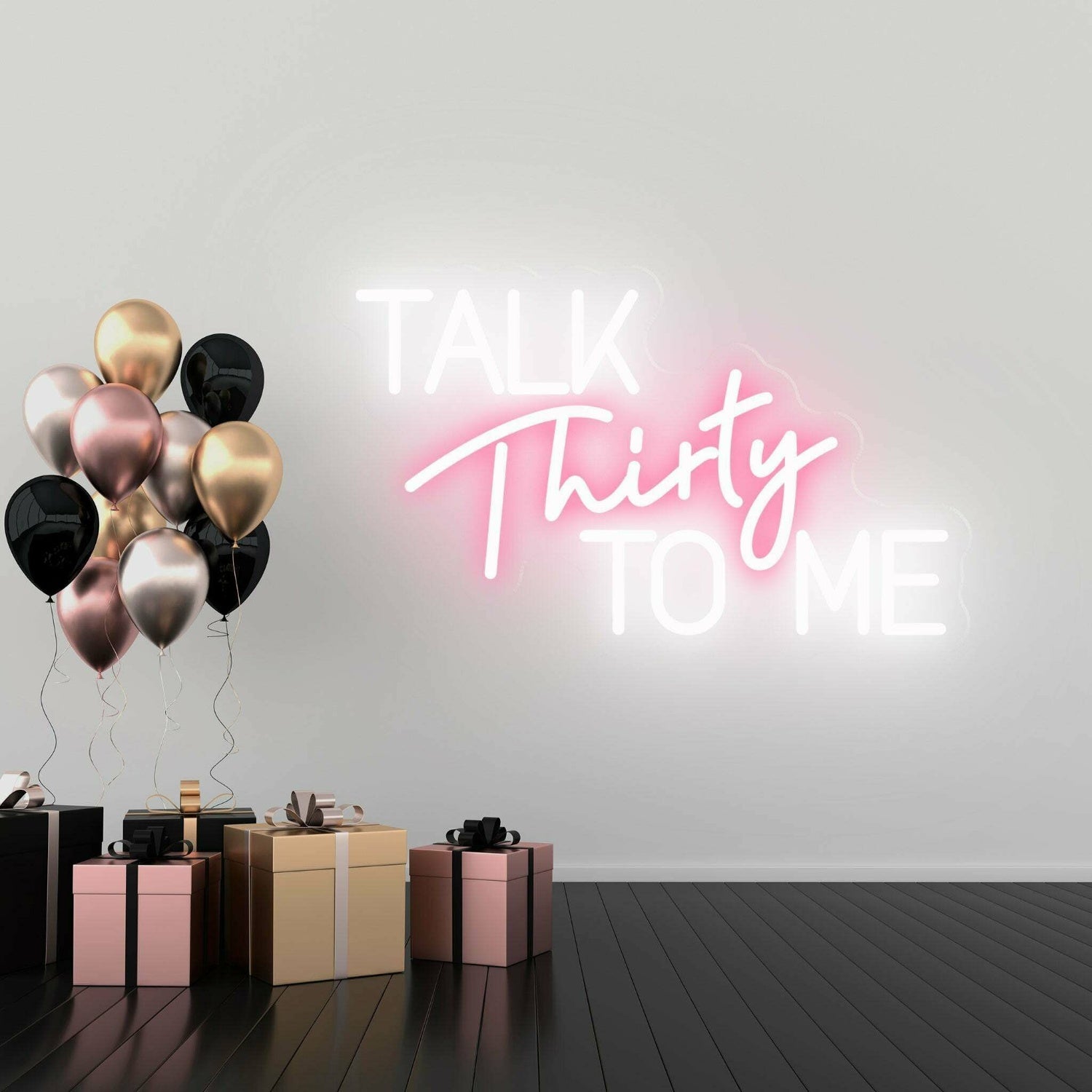 Talk Thirty To Me Flirty Thirty Neon Celebration | Shineneon