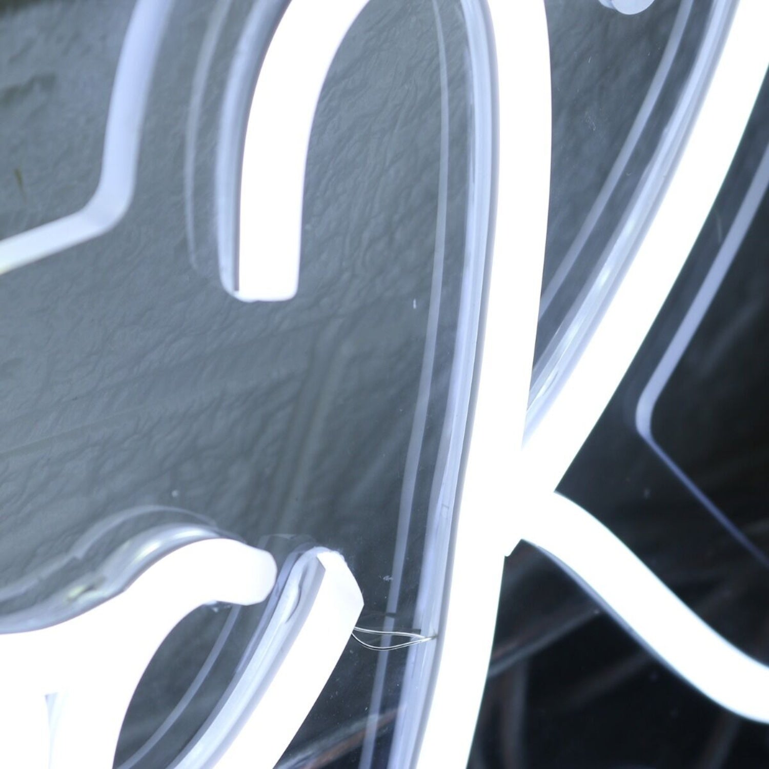 Talk To The Rock White Led Neon Sign - Shineneon