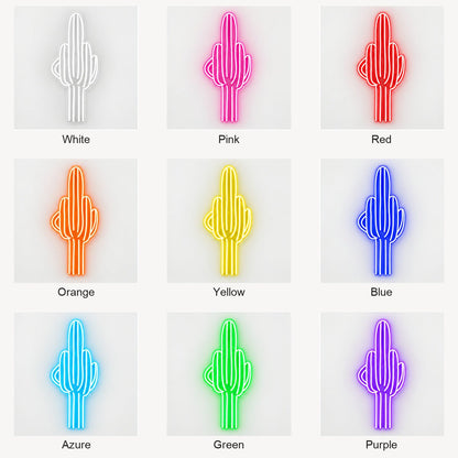 Tall Saguaro Cactus Vintage LED Neon Sign Garage Neon Sign - Shineneon