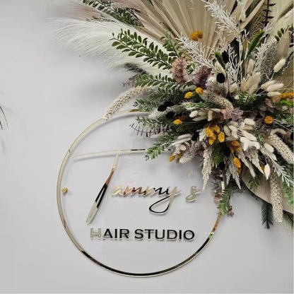 Tammys Hair Studio Acrylic Business Logo Sign - Shineneon