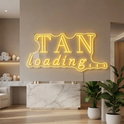 Tan Loading Business LED Neon Sign - 03 Real Lifestyle Scene