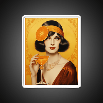 Tangerine Lady Cocktail Bar Decor Led Neon Sign Rgb Color - Shineneon