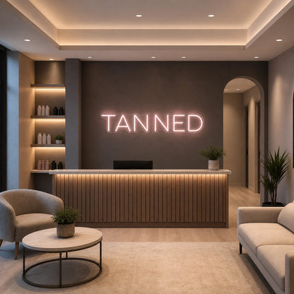 Tanned LED Neon Sign Garage Man Cave Neon Sign size image