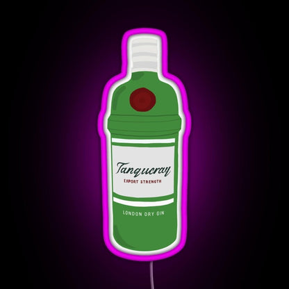 Tanqueray Gin Bottle Rgb Led Neon Sign Pop Wall Art - Shineneon
