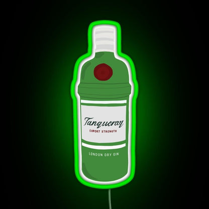 Tanqueray Gin Bottle Rgb Led Neon Sign Pop Wall Art - Shineneon