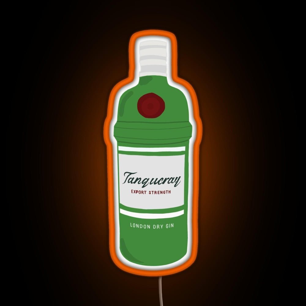Tanqueray Gin Bottle Rgb Led Neon Sign Pop Wall Art - Shineneon