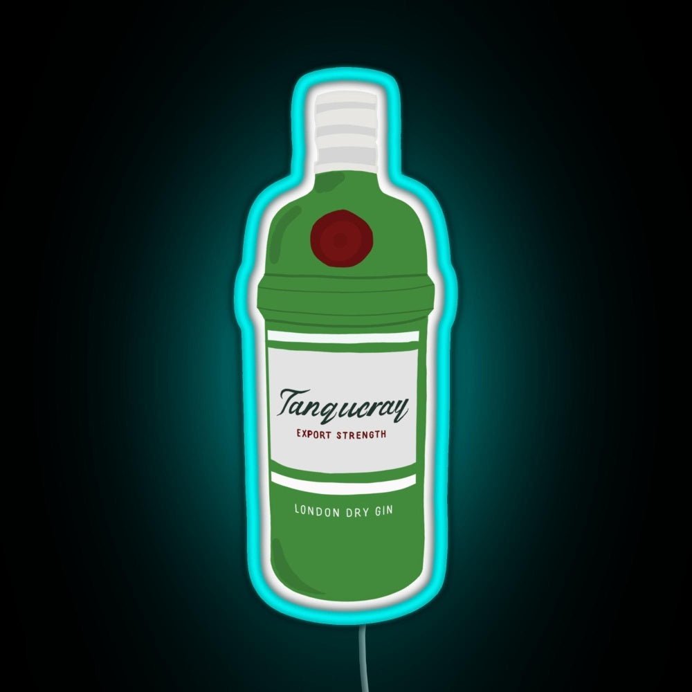 Tanqueray Gin Bottle Rgb Led Neon Sign Pop Wall Art - Shineneon