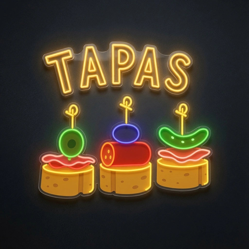 Tapas Wall Decor LED Neon Sign - 01 Original Product Image