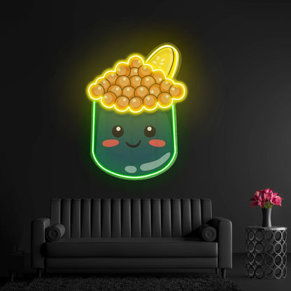 Tapioca Pearl Neon Acrylic Artwork - Shineneon