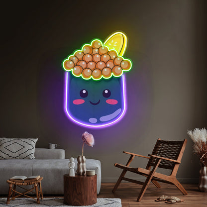 Tapioca Pearl Neon Acrylic Artwork - Shineneon