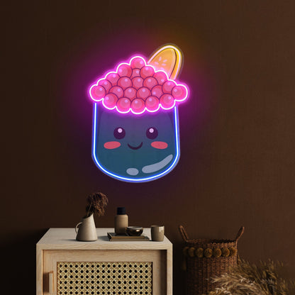 Tapioca Pearl Neon Acrylic Artwork - Shineneon
