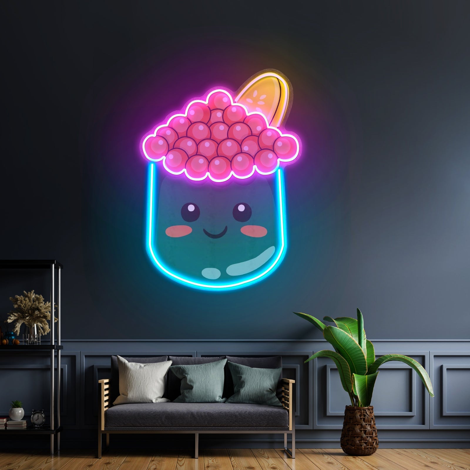 Tapioca Pearl Neon Acrylic Artwork - Shineneon