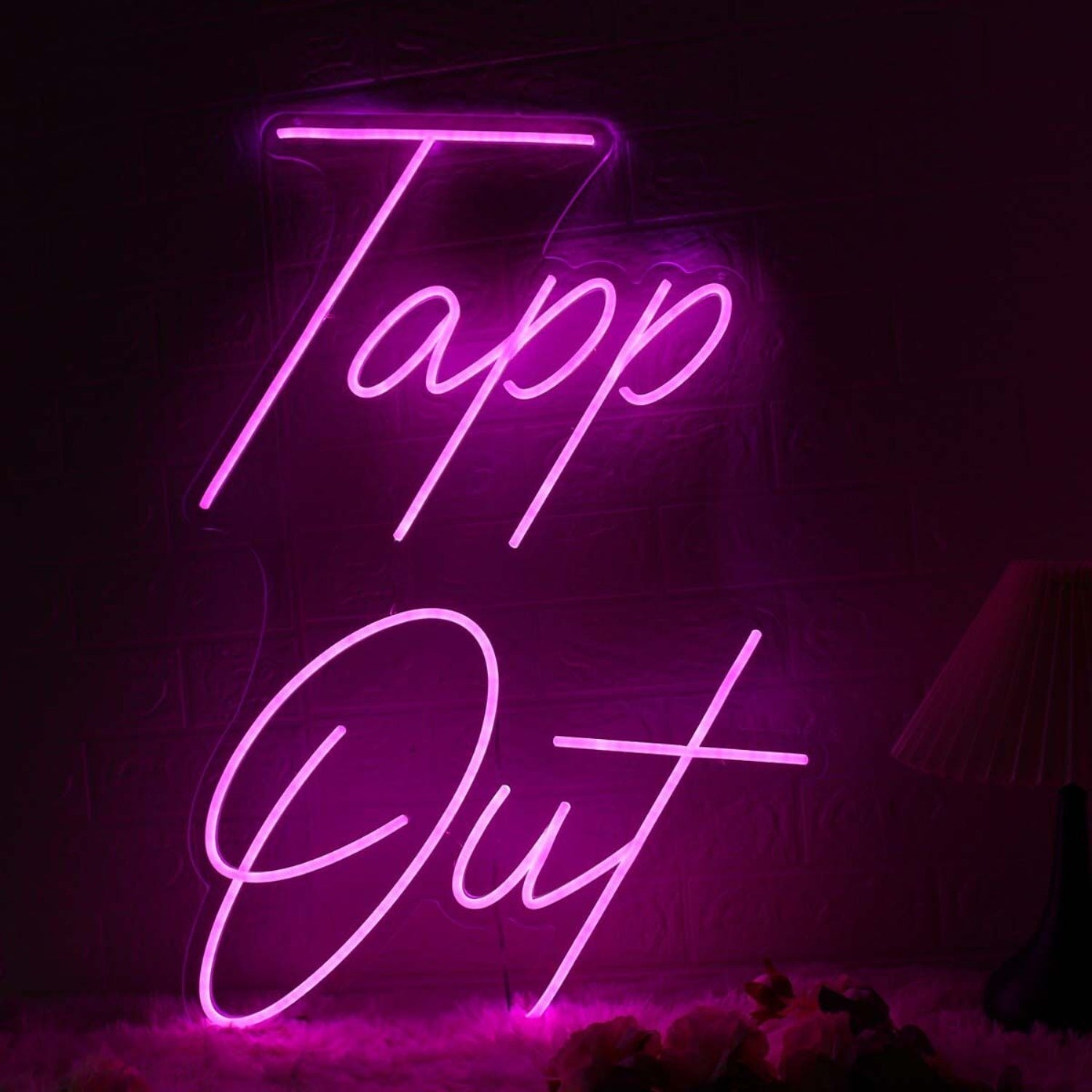Tapp Out Pink Led Neon Sign - Shineneon
