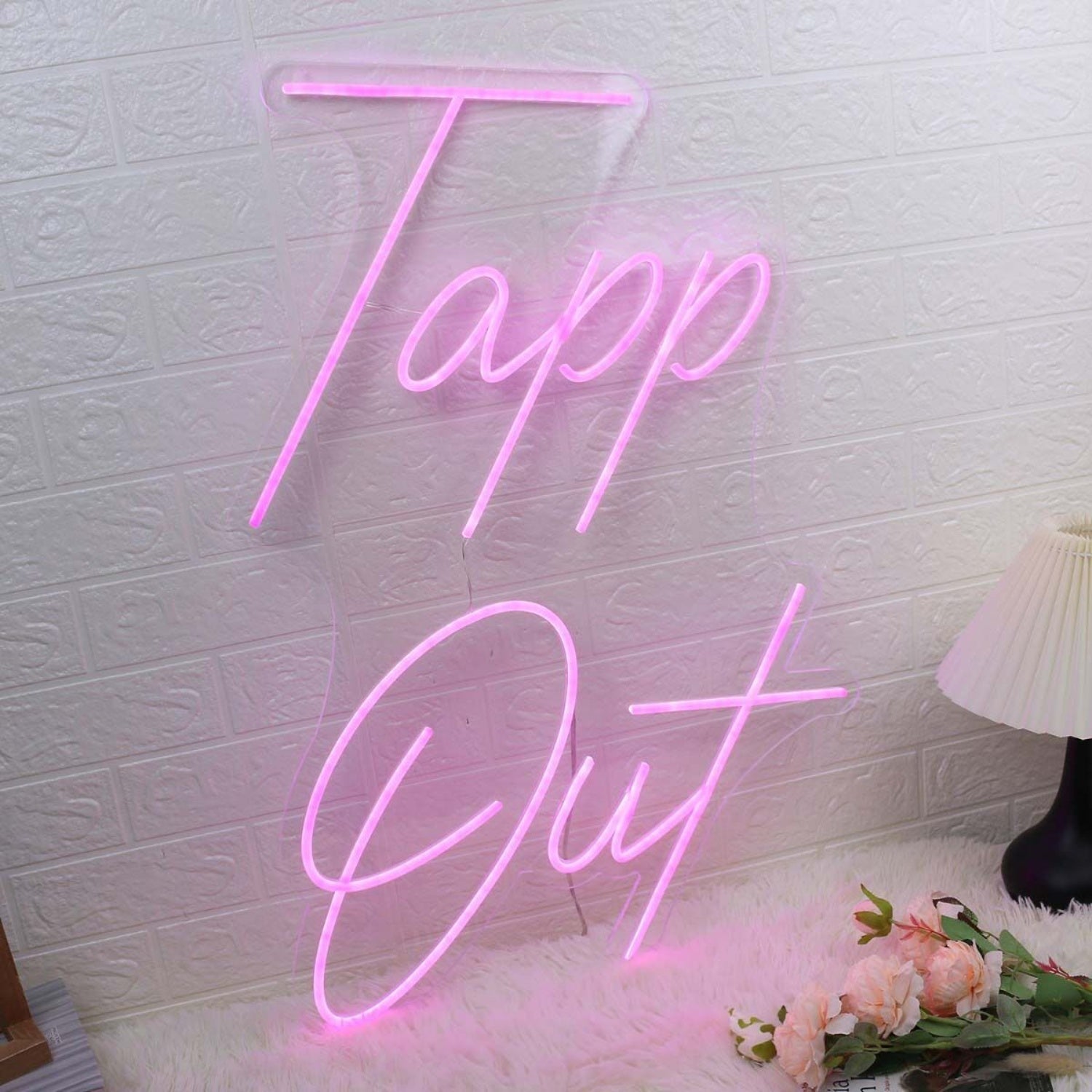 Tapp Out Pink Led Neon Sign - Shineneon