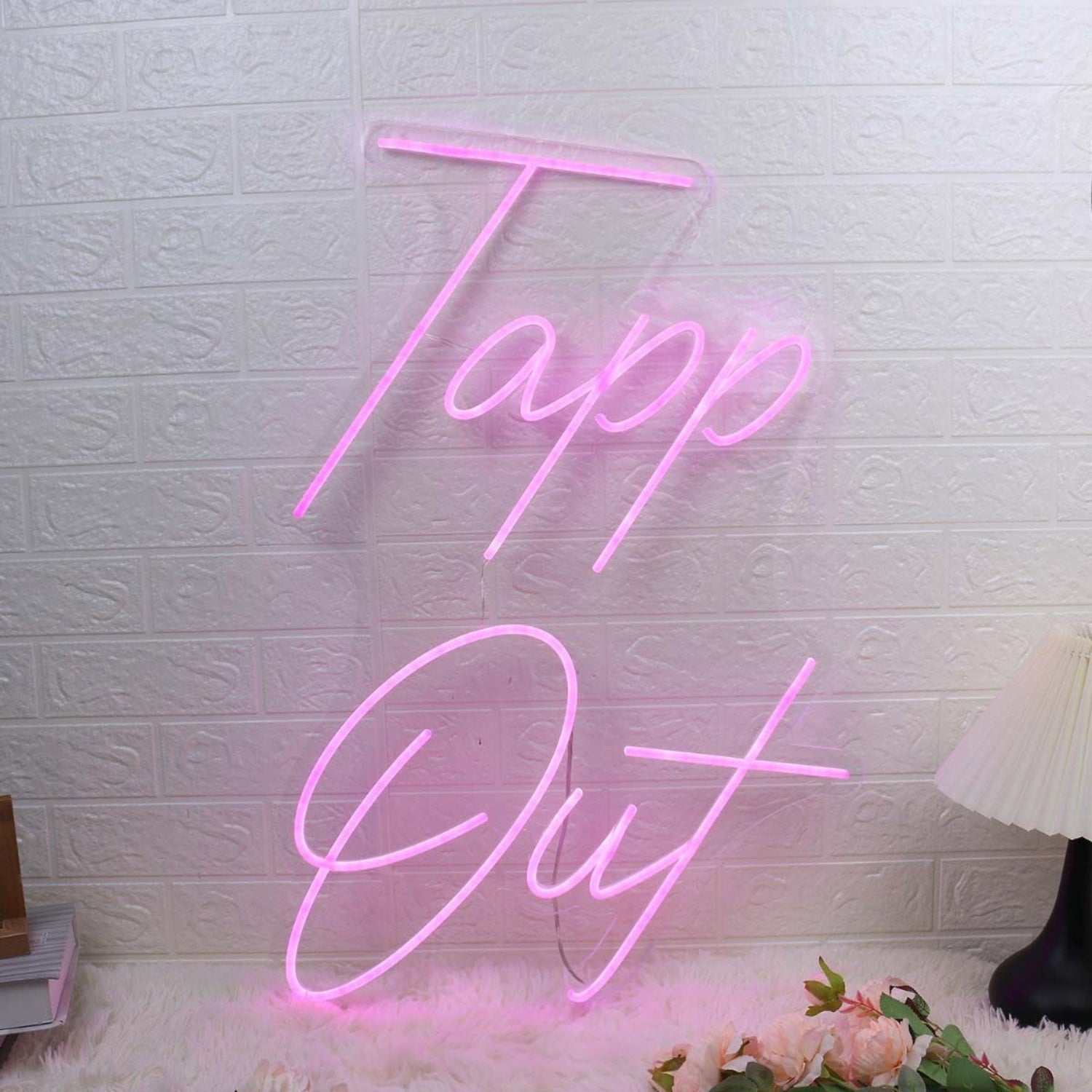 Tapp Out Pink Led Neon Sign - Shineneon