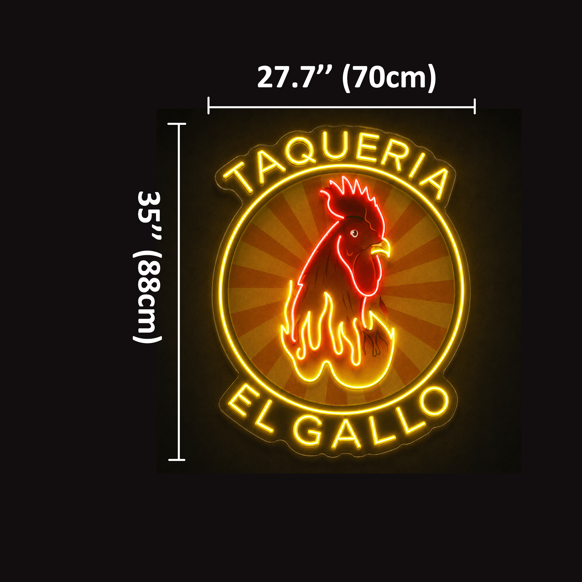 Taqueria EL Gallo Custom LED Neon Sign - Shineneon