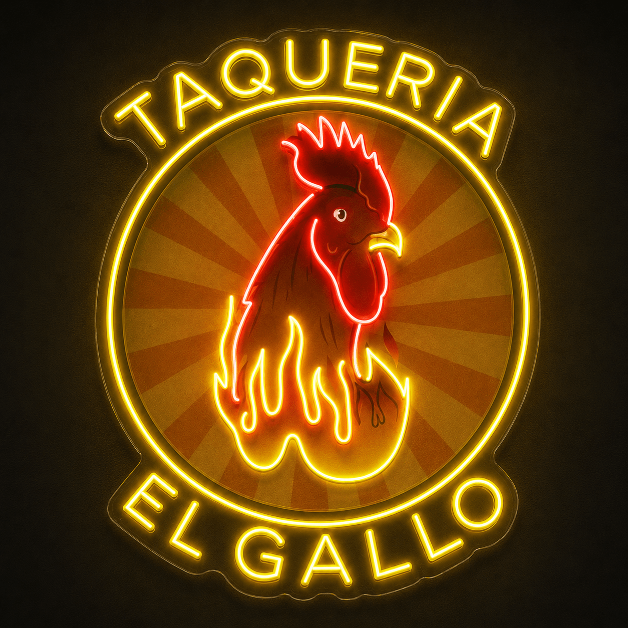 Taqueria EL Gallo Custom LED Neon Sign - Shineneon