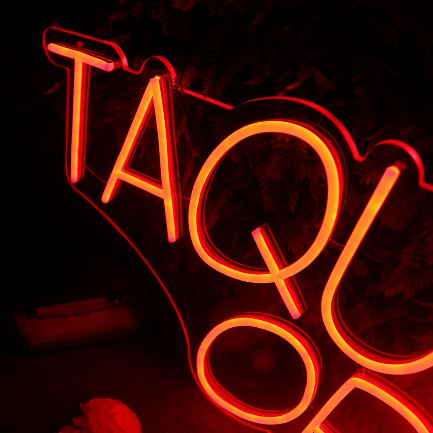 Taqueria Open Orange Neon Sign For Mexican Restaurants | Shineneon