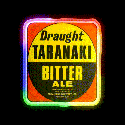 Taranaki Bitter Coaster Beer Bar Decor Led Neon Sign Rgb Color - LED neon sign close-up detail