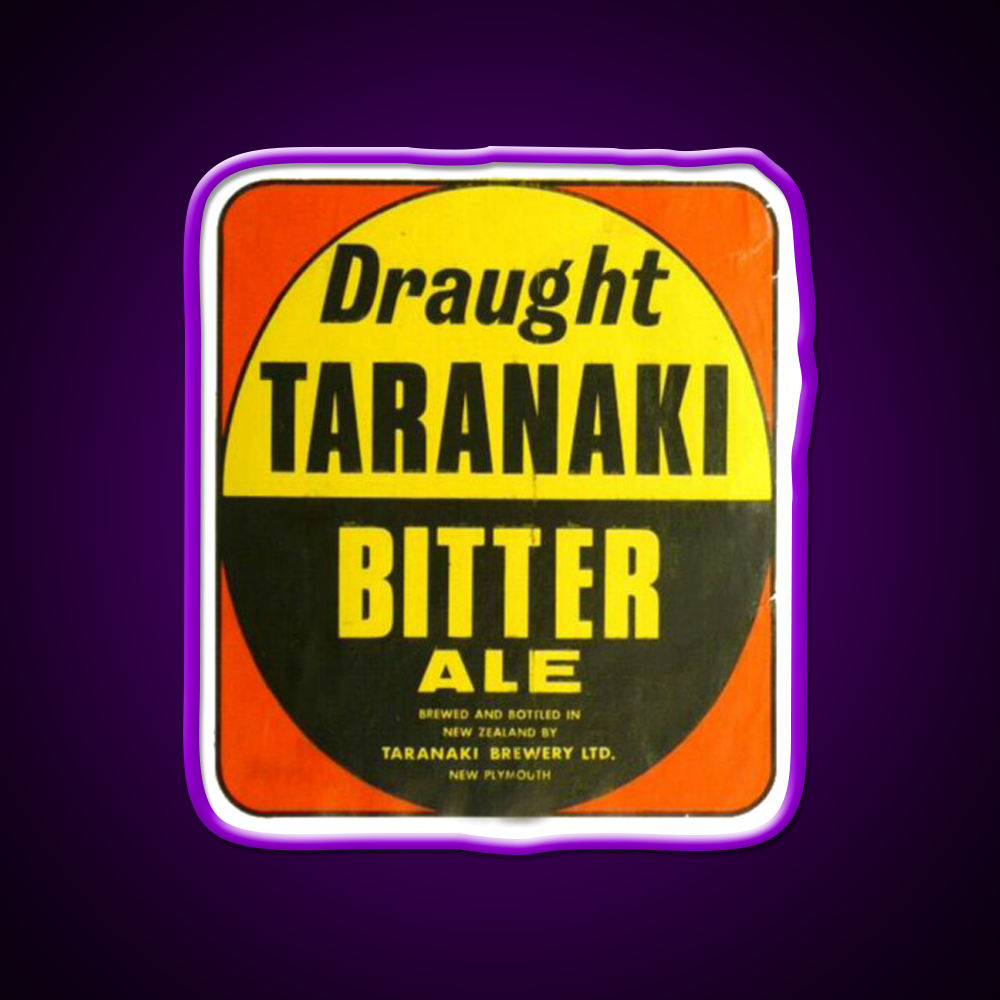 Taranaki Bitter Coaster Beer Bar Decor Led Neon Sign Rgb Color
