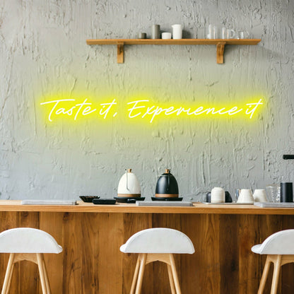 Taste It Experience Neon Sparking Culinary Curiosity | Shineneon