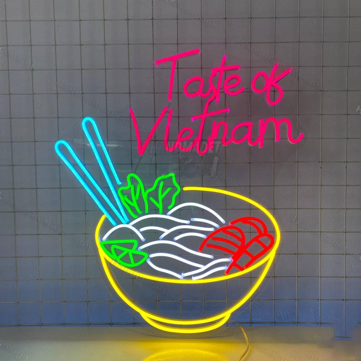 Taste Of Vietnam Pho Led Neon Sign Food Decor | Shineneon