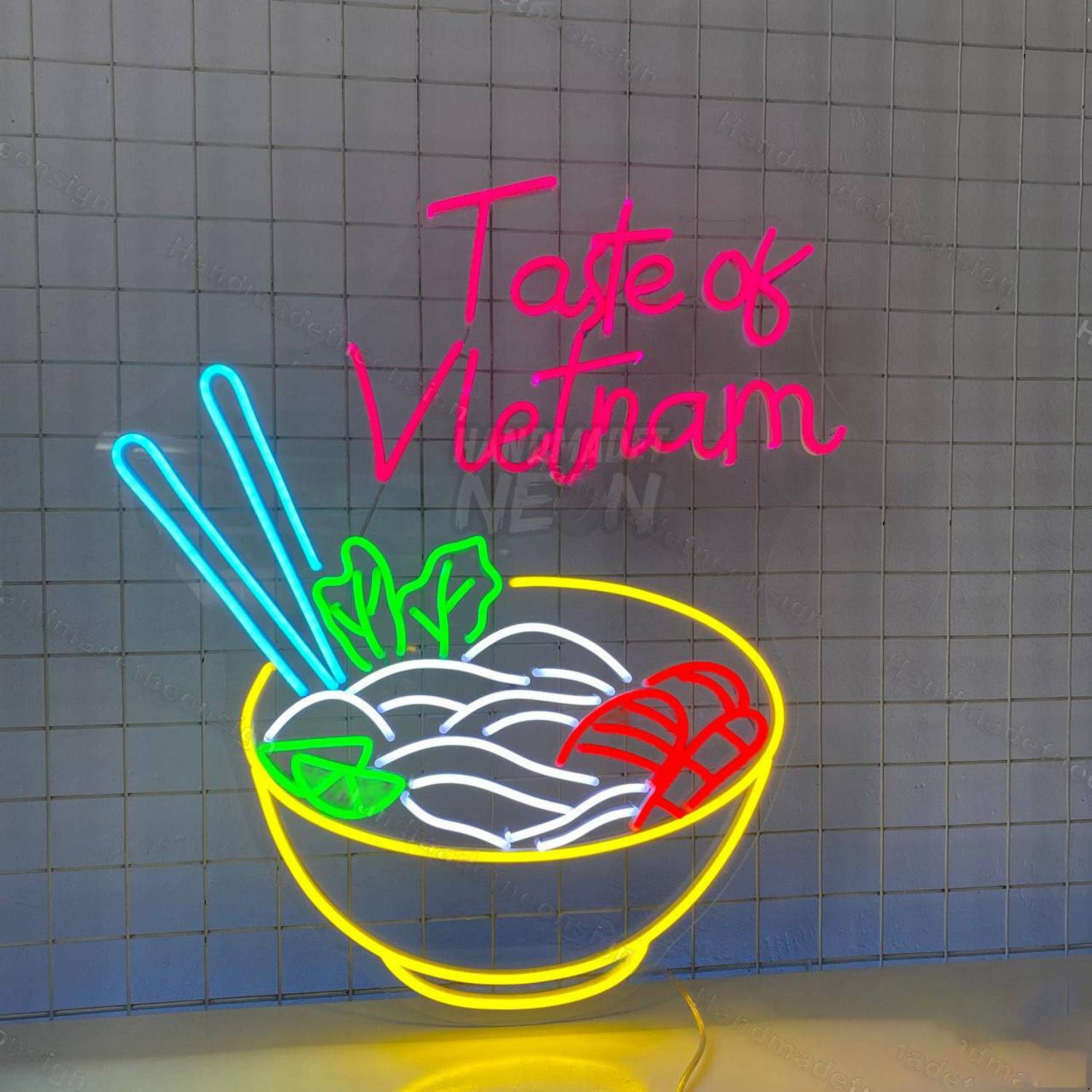 Taste Of Vietnam Pho Led Neon Sign Food Decor | Shineneon